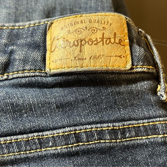 Aeropostale Women’s Lola Jegging Denim Jeans Blue Distressed Size 6 - Picture 4 of 8